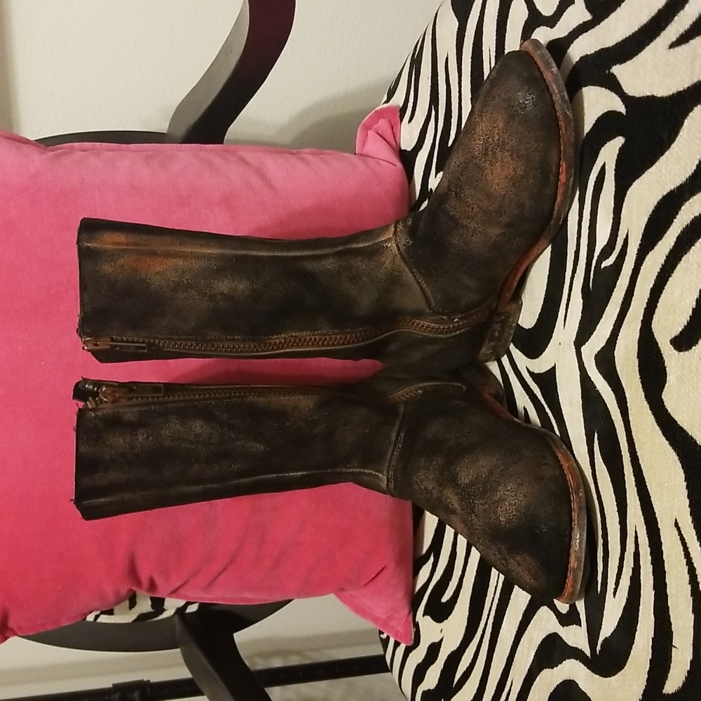 ●●BED STU COBBLER DISTRESSED BOOTS S. 9●●